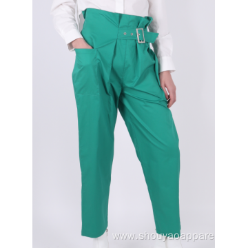 LADIES HIGH-WAIST SKINNY TROUSERS